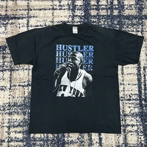Vintage Jay-Z Hustler Hip Hop Graphic Black Rap Tee Mens Size XL *EXTREMELY RARE - Picture 1 of 13