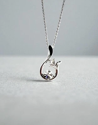 Блестящий бесцветный круглый Swarovski элементы кристалл ожерелье 18K золото покрытием - Изображение 1 из 4