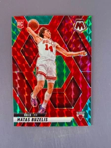 Matas Buzelis 2024-25 Panini Mosaic Choice rojo verde Prizm RC #223 - Imagen 1 de 2