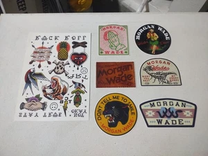 MORGAN WADE STICKER SET AND TEMPORARY TATTOO SHEET COUNTRY SINGER NEW - Picture 1 of 9