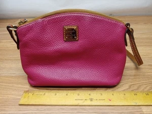 Dooney & Bourke Pebble Grain Suki Crossbody Shoulder Bag Bubble Gum Pink - Picture 1 of 23