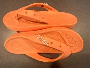 ~~ Crocs Classic Plateau Flip Flop Damen 10 orange Slipper Outdoor Sandale - Bild 1 von 6
