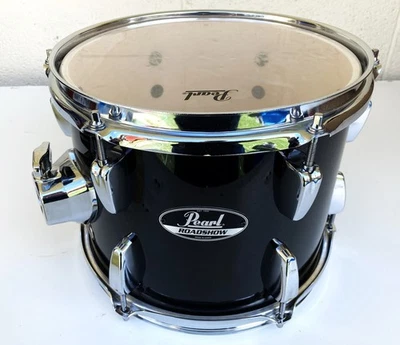 Pearl Roadshow 10" x 07" Black Ride Tom em muito bom estado - Imagem 1 de 4