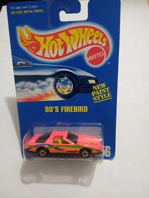 HotWheels Collector Series 1992 nuevo estilo de pintura años 80 Firebird con abolladuras importantes, desgaste Foto 1 de 2