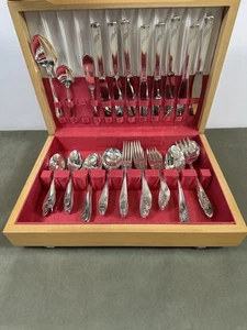 65 Pieces Oneida Community Tudor Plate Queen Bess Silverplate Flatware - Picture 1 of 9