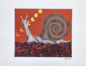 YAYOI KUSAMA - Caracol - Firmado, edición numerada 25/500, 65x50 cm - Imagen 1 de 4