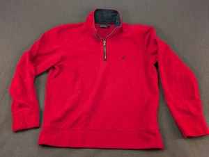 Nautica Red Pullover Sweatshirt Casual Athletic Medium - Picture 1 of 5