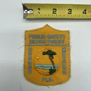 Public Safety Department Ormond Beach Florida Patch Cut Edge Unfinished 3x4” - Picture 1 of 5