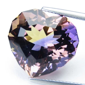 16.50Cts Stunning Natural Ametrine 16x16.5x12.1mm Heart Magic Cut Loose Gemstone - Picture 1 of 2