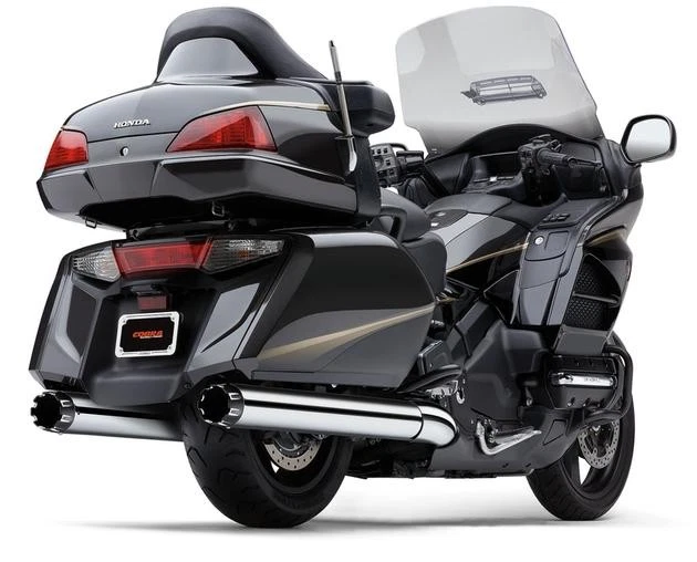 Silenciadores Deslizables Cobra 4" Punta Doble Corte Cromo #1219 Honda Goldwing Foto 1 de 1