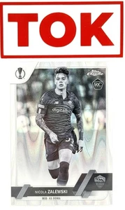 NICOLA ZALEWSKI Topps cromo 22-23 refractor de onda blanco y negro AS ROMA - Imagen 1 de 2