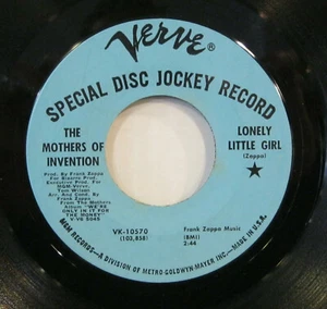 FRANK ZAPPA & MOTHERS OF INVENTION "LONELY LITTLE GIRL" 7' USA promo mint - Foto 1 di 3