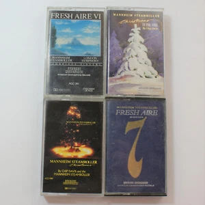 Lot of 4 Mannheim Steamroller Cassette Tapes Christmas Chip Davis Fresh Aire - Picture 1 of 5