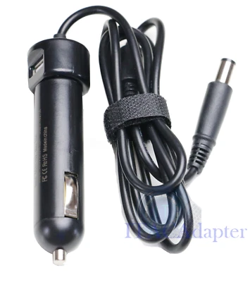65W AC/DC Car Charger Power Supply For Dell Latitude 14 E7440 E7240 USB 5V 2A - Image 1 of 4