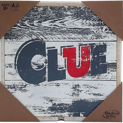 Cluedo Rustic Series Edition Family Board Game Wooden Box Crate Wood Clue Hasbro - Image 1 of 4