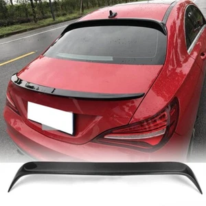 For Benz W117 CLA250 CLA45 13-18 REAL CARBON Rear Roof Spoiler Top Wing Lip - Picture 1 of 14