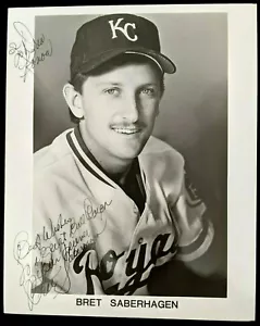 Bret Saberhagen 8 x 10 HAND SIGNED Photo Kansas City Royals - Picture 1 of 4