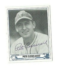 Pete Coscarart 1983 TCMA 1945 Play Ball auto autographed signed card Pirates