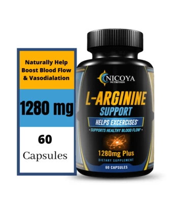 L-Arginine, Nitric Oxide Pre Workout Booster Muscle Building & Energy Supplement - Image 1 of 4