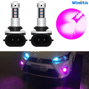 2X Pink 881 886 889 894 898 High Power LED Bulbs for Car Pickup Truck Fog Lights - Picture 1 of 11