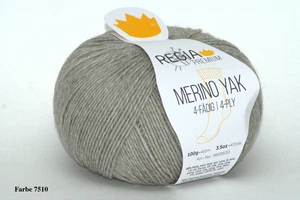 Regia Premium Merino Yak, 4-fädig, Sockengarn, verschiedene Farben