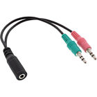 InLine Audio Headset Kabel adaptera 2x3,5mm Jack St->3,5mm Bu 4biegunowe CTIA
