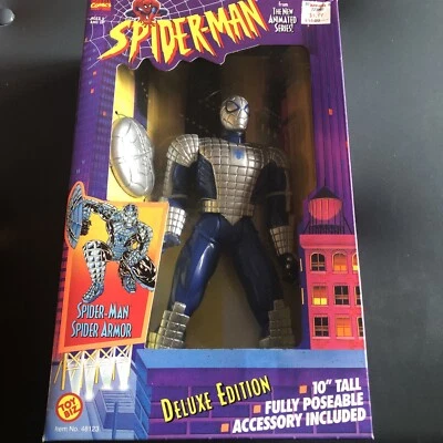 Nuevo sellado ToyBiz Marvel Edición Deluxe 10" Spider-Man Spider Armor 1996 Foto 1 de 4