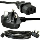 5m Long IEC KETTLE LEAD Mains Power Cable C13 3 Pin UK Plug 13A PC Monitor Cord