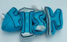 PBS Kids Word World Magnetic Pull Apart Plush Letters Blue Fish Educational Toy 