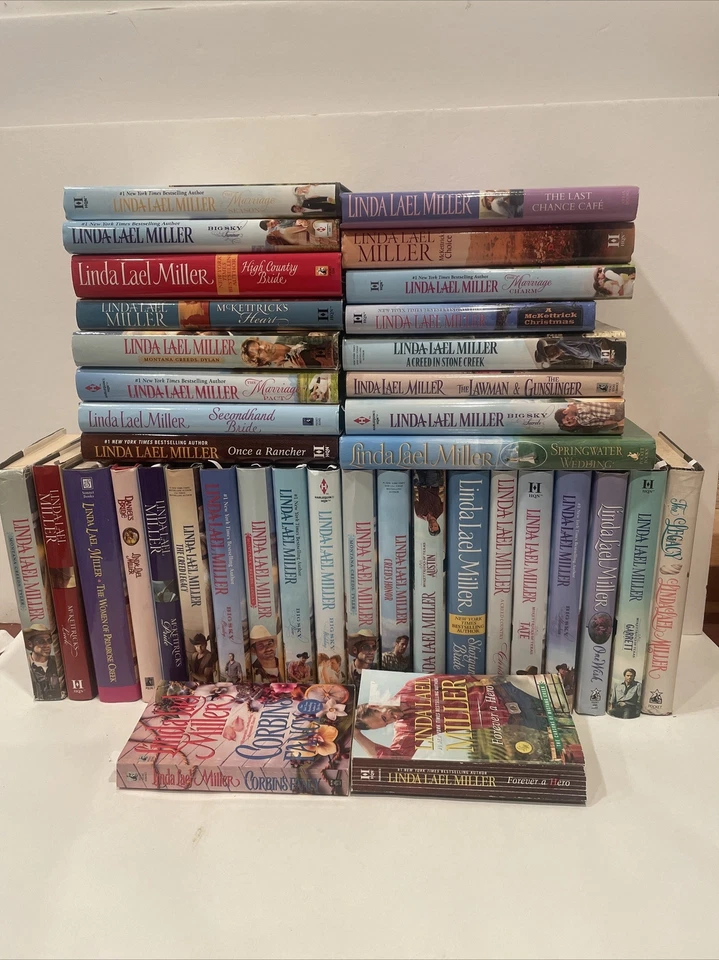 Lot of 36 Linda Lael Miller Hardcover Cowboy Western  Romance Books - Image 1 of 4