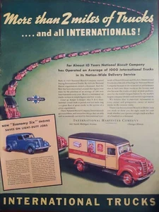 Internationale LKW Druckanzeige 1938. LKW VOR DEM ZWEITEN WELTKRIEG. - Bild 1 von 1