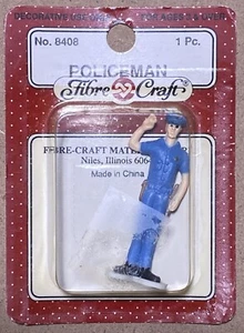 Fibre Craft Miniature Policeman - 1 Piece Original Vintage 8408 FREE Shipping - Picture 1 of 6