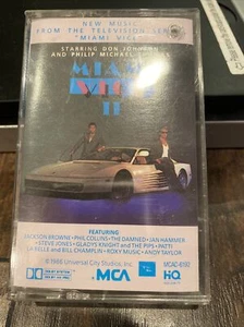 Miami Vice II Soundtrack Cassette Tape 1986 TV Roxy Music Phil Collins - Picture 1 of 6