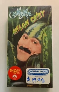 Gallagher - Melon Crazy VHS SEALED Watermarks Paramount 75th Anniversary Sticker - Picture 1 of 11