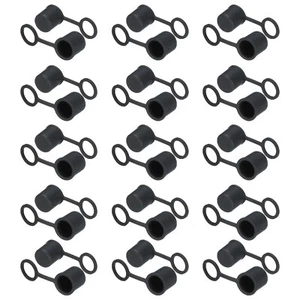 30 pièces BNC-B couvercles de conduits de port capuchons bouchons silicone protection, noir - Photo 1 sur 4