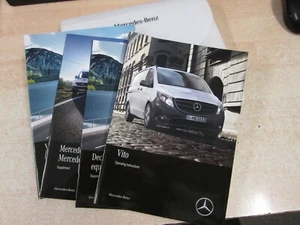 MERCEDES VITO W447 OWNERS MANUAL HANDBOOK WALLET 2014-2017 + leaflet reFR2 - Picture 1 of 1