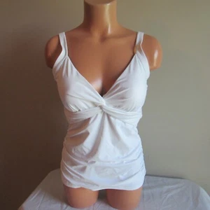 Tommy Bahama Pearl Twist UW Tankini Swim Top White S NWOT - Picture 1 of 4