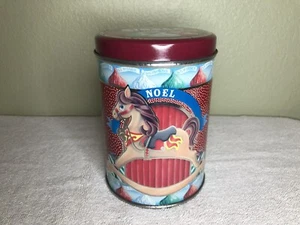 Hershey Kisses Collectible Tin  1990 Red Christmas Noel - Picture 1 of 7