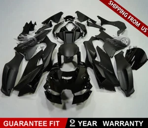 Injection Glossy & Matte Black Fairing Kit For Kawasaki 2021-2024 Ninja ZX 10R - Picture 1 of 11