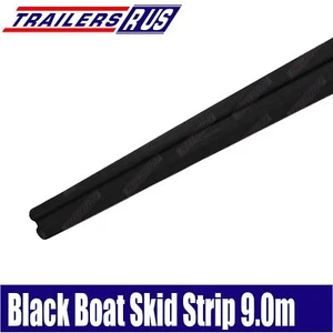 Boat Trailer BLACK Skid Strip Teflon Grooved Slides Centre 50mm x 9M Long Roll - Picture 1 of 3