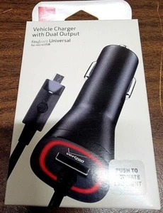 50% de descuento! Cargador de vehículo Samsung doble salida luz LED cable de 9 pies ~ puerto USB Univ - Imagen 1 de 2