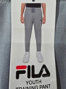 FILA Boys Youth Training Pant, Size XS (5/6), Grey **BRAND NEW** - Picture 1 of 10