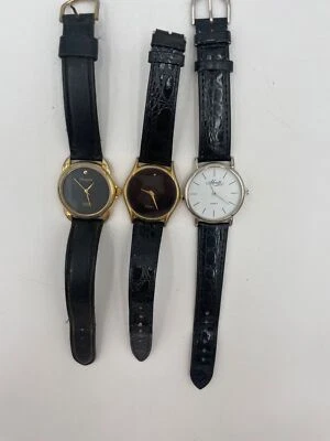 Juego de 3 Relojes de Pulsera de Cuarzo Vintage - Navarra y Moretti - Tonos Dorado y Plata con Foto 1 de 4