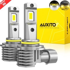 AUXITO 9145 H10 LED Fog Light Bulbs 6500K White 3000K Golden Yellow Super Bright - Picture 1 of 23