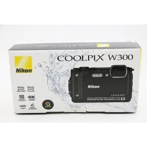 Nikon Digital Camera COOLPIX W300 BK Black Waterproof W300BK 16.05 megapixels - Picture 1 of 7