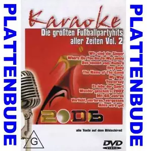 KARAOKE DVD: Die größten Fußballhits Vol.2 ua. MIT 66 JAHREN * ES LEBE DER SPORT - Bild 1 von 1