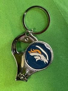 NFL Denver Broncos 3-in-1 Keychain Opener Nail Clippers NWT - Picture 1 of 4