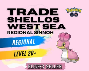 Shellos Pink Pokémon GO - Trade Shellos West - Regional Sinnoh - 20k Stardust - Picture 1 of 1