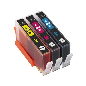 3 C/M/Y Cartouches d'encre remplacer HP 364C, 364M, 364Y non-OEM/Compatible - Photo 1/6