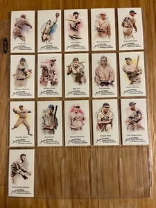 2008 Allen & Ginter “Baseball Icons” Card Lot: 16 Cards (missing 1 for set) - Picture 1 of 2